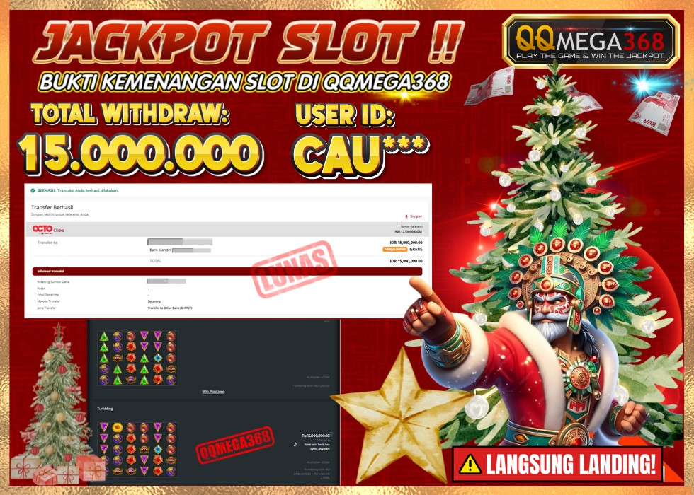 QQMEGA368 JACKPOT Rp 15.000.000 - LUNAS!!!