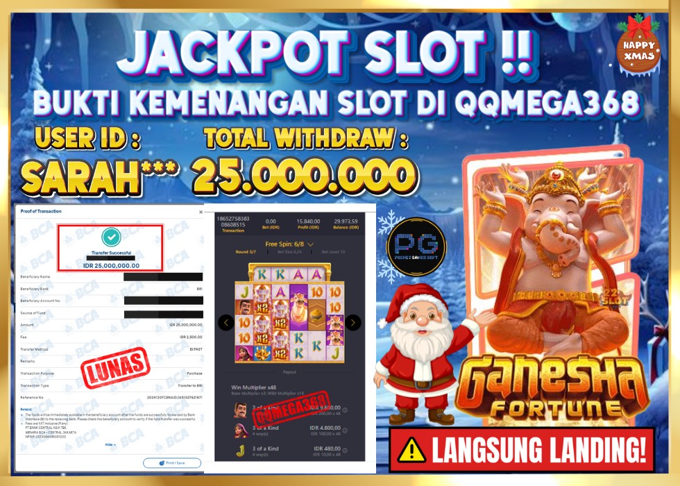 QQMEGA368 JACKPOT Rp 25.000.000 - LUNAS!!!