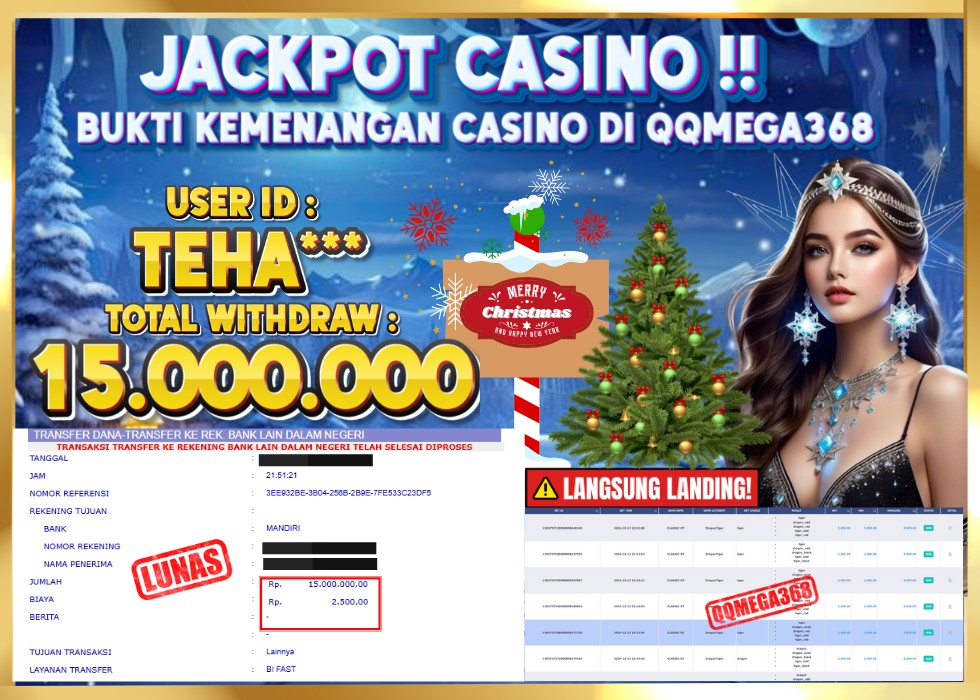 QQMEGA368 JACKPOT Rp 15.000.000 - LUNAS!!!