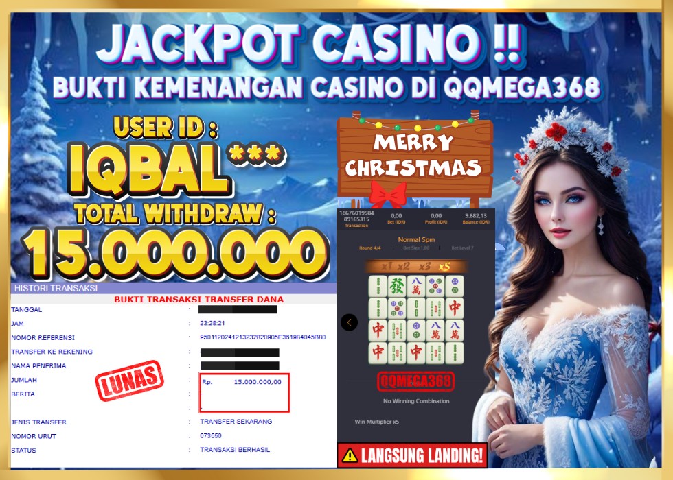 QQMEGA368 JACKPOT Rp 15.000.000 - LUNAS!!!