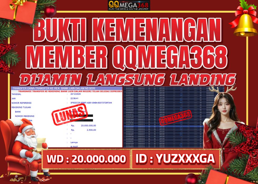 QQMEGA368 JACKPOT Rp 20.000.000 - LUNAS!!!