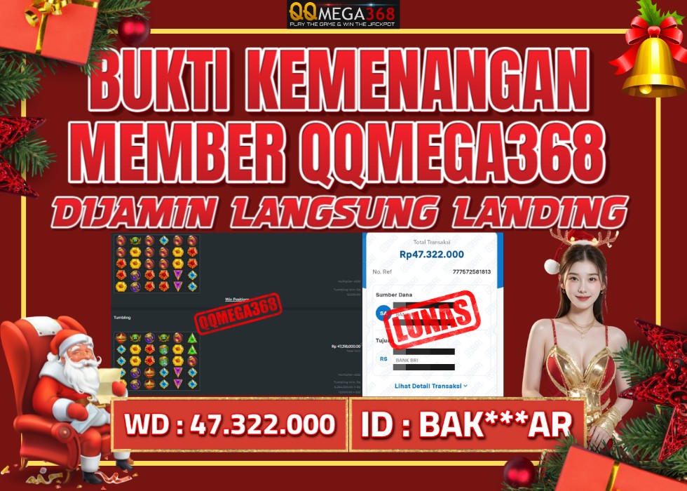 QQMEGA368 JACKPOT Rp 47.322.000 - LUNAS!!!