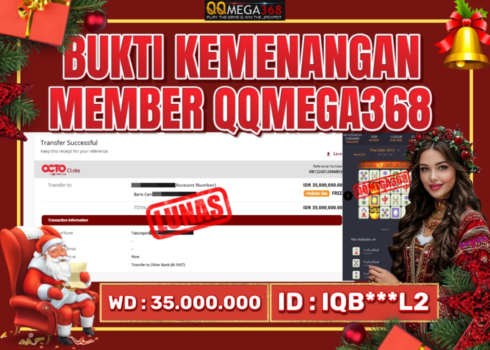 QQMEGA368 JACKPOT Rp 35.000.000 - LUNAS!!!