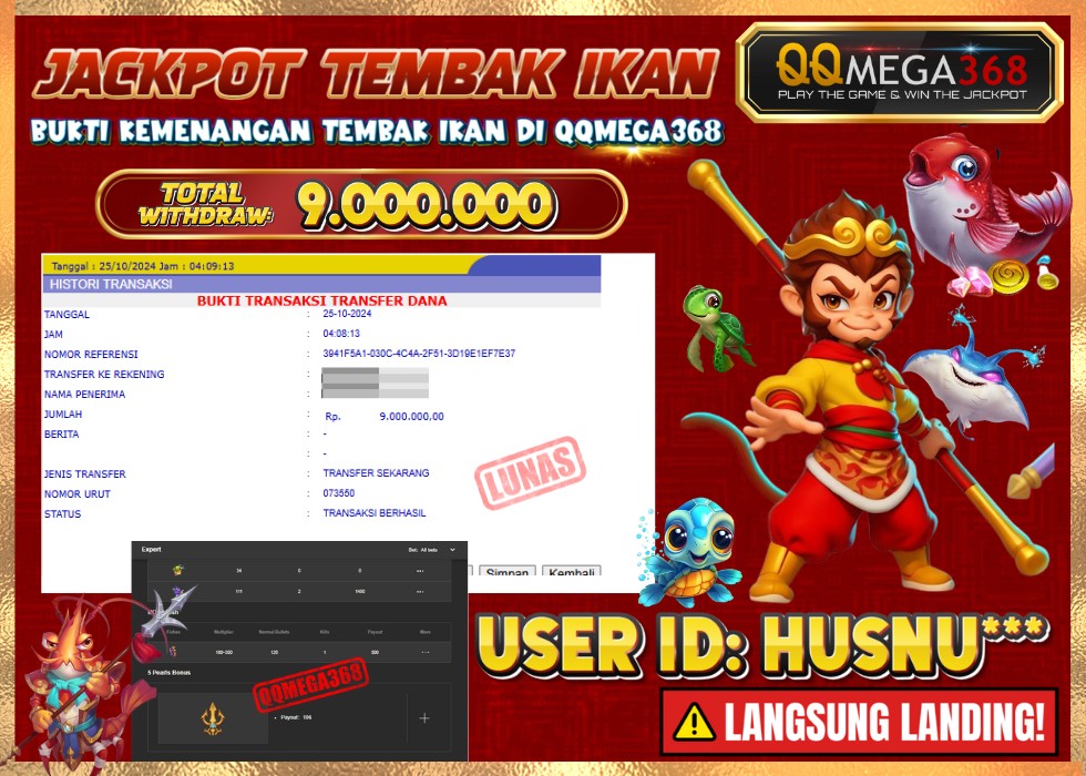 QQMEGA368 JACKPOT Rp 5.000.000 - LUNAS!!!
